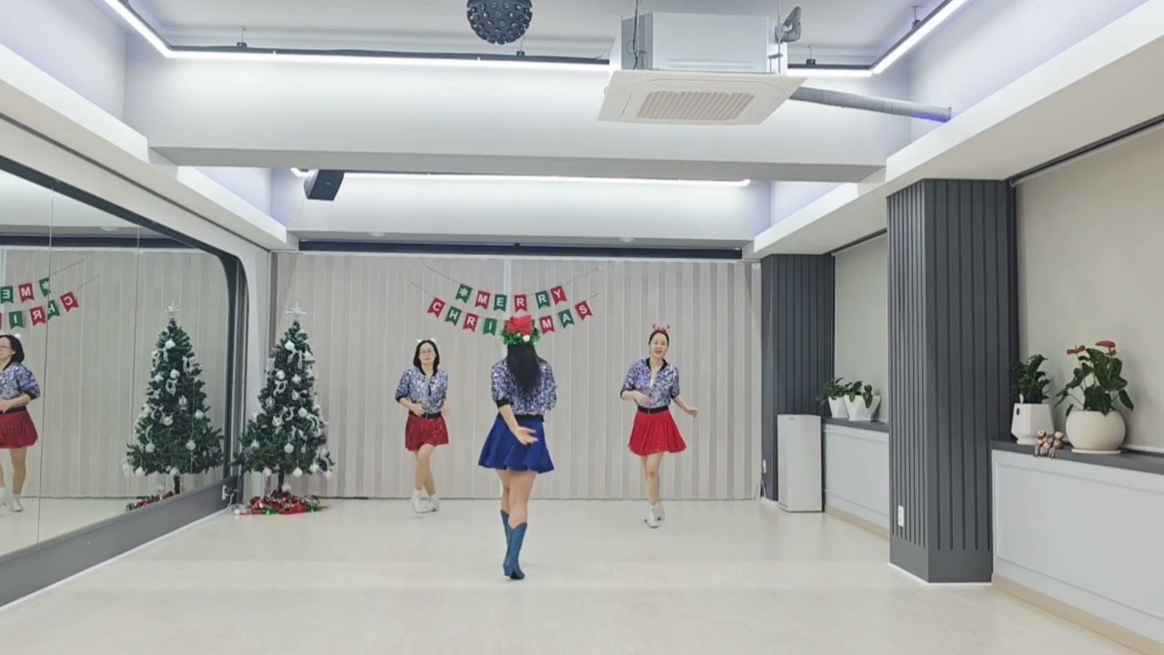 Christmas Olle Contra  올래~~ 장윤정 -Beginner  Line Dance  미리 크리스마스