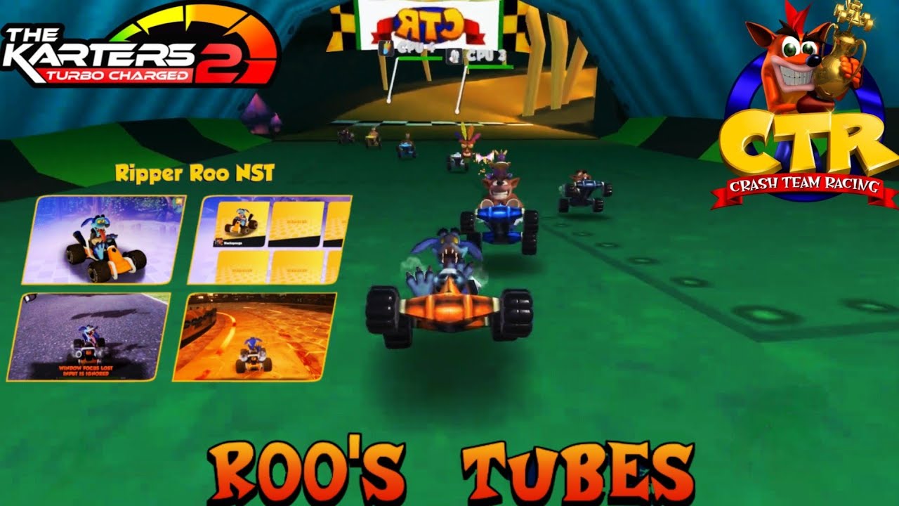 The Karters 2: Turbo Charged: Crash Team Racing: Roo's Tubes Mod & Ripper Roo (NST) Skin