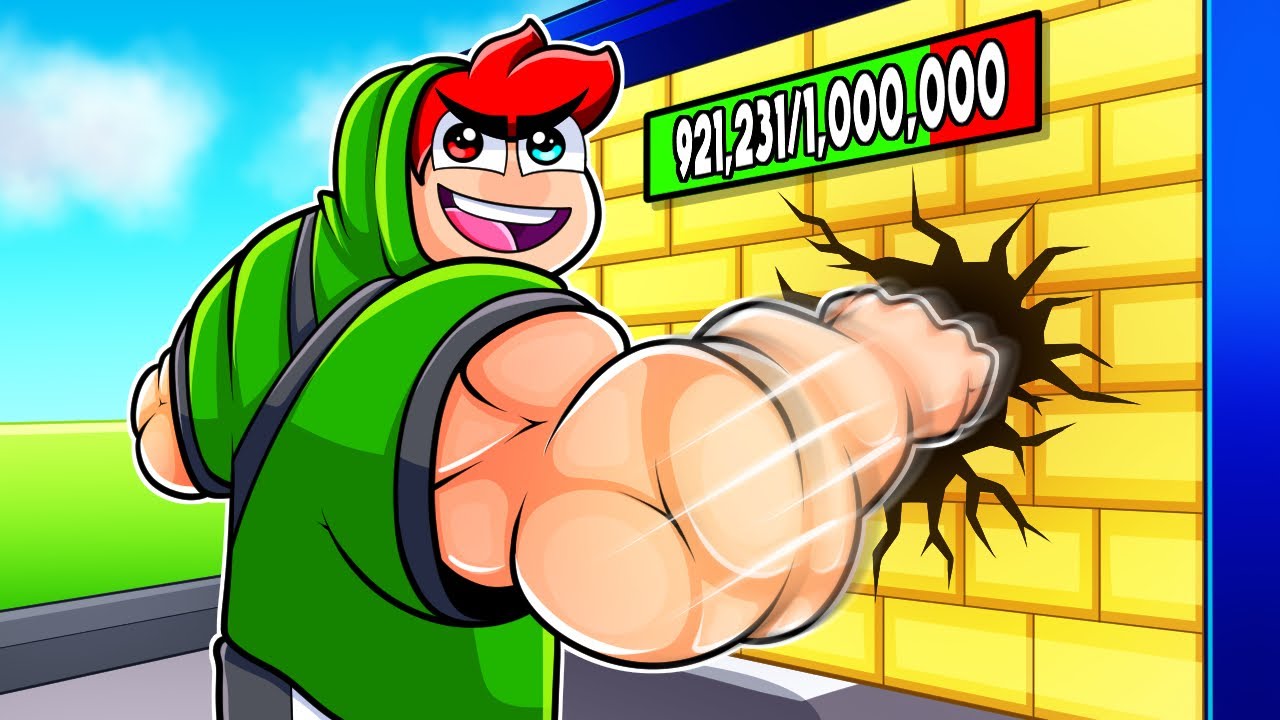 Я СТАЛ СУПЕРСИЛЬНЫМ, чтобы СЛОМАТЬ 925.999 СТЕН в Roblox!!