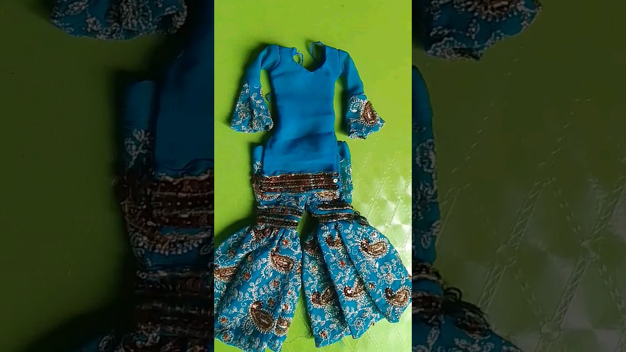 Barbie garara#barbiedoll #barbiedress #barbiedoll #diy #sahibadoll