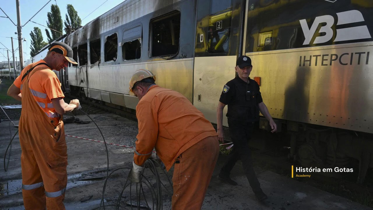 ATAQUE RUSSO COM 420 drones e 39 mísseis Atingem Infraestrutura Energética e Ferroviária Ucraniana!
