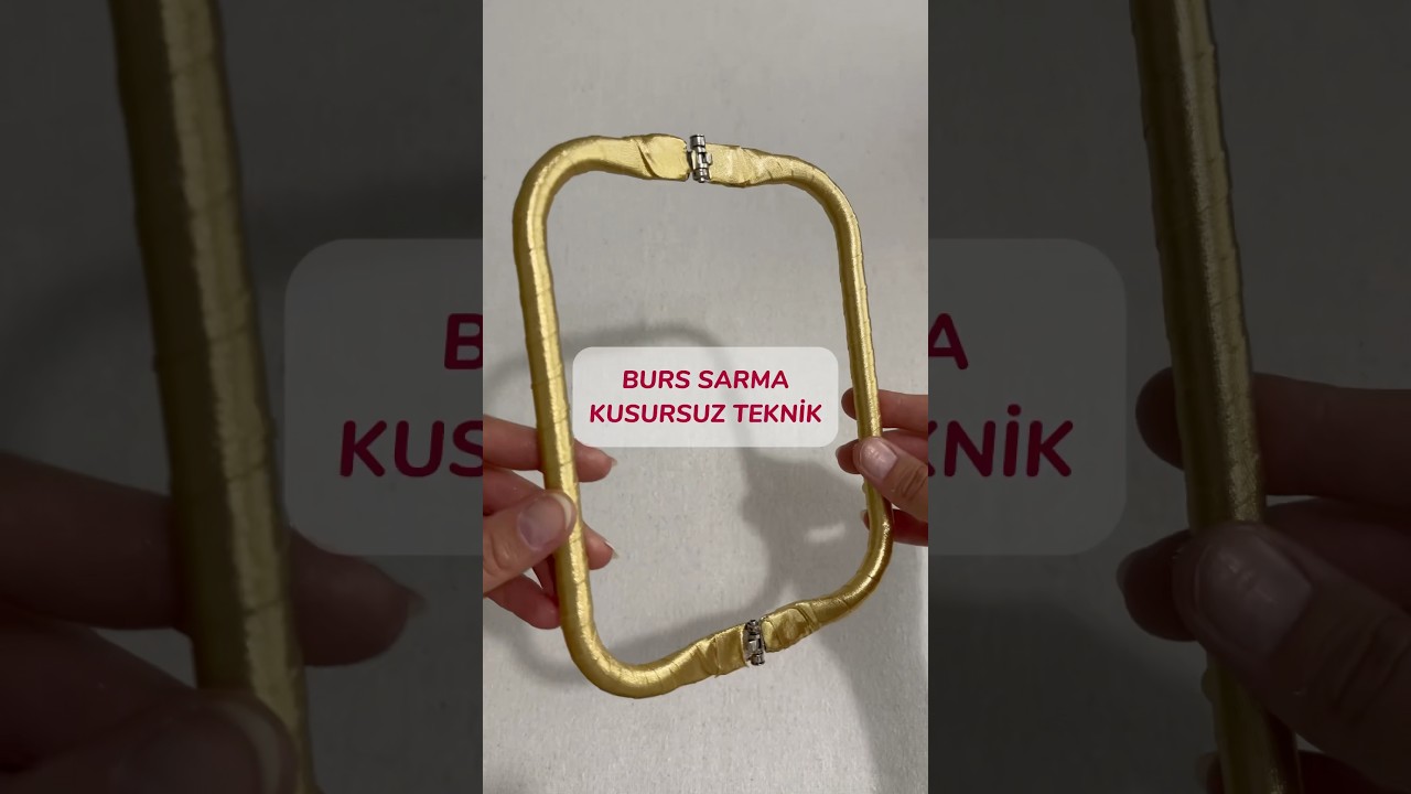 BURS SARMA KUSURSUZ TEKNİK, detaylı anlatım kanalımda #burslu&ccedil;anta #metalikip #&ouml;rg&uuml;&ccedil;anta #crochet