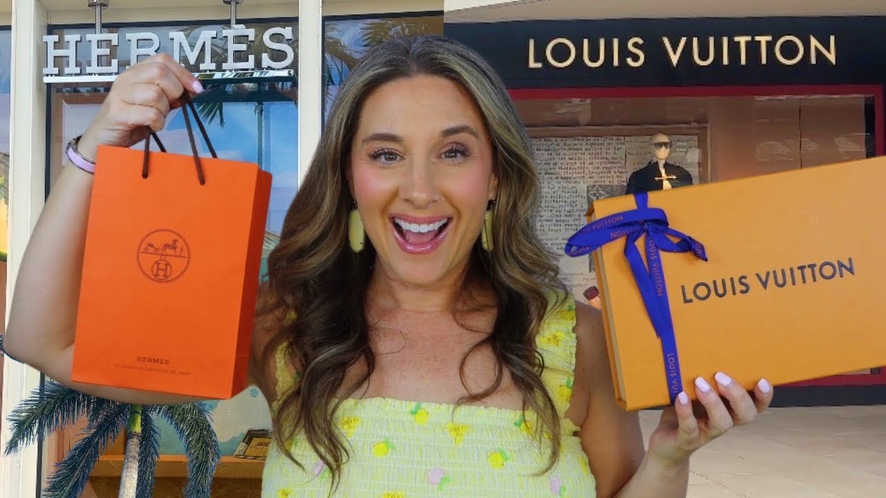 WATERSIDE SHOPS LUXURY VLOG🌴 | LOUIS VUITTON & HERMES HAUL 🧡