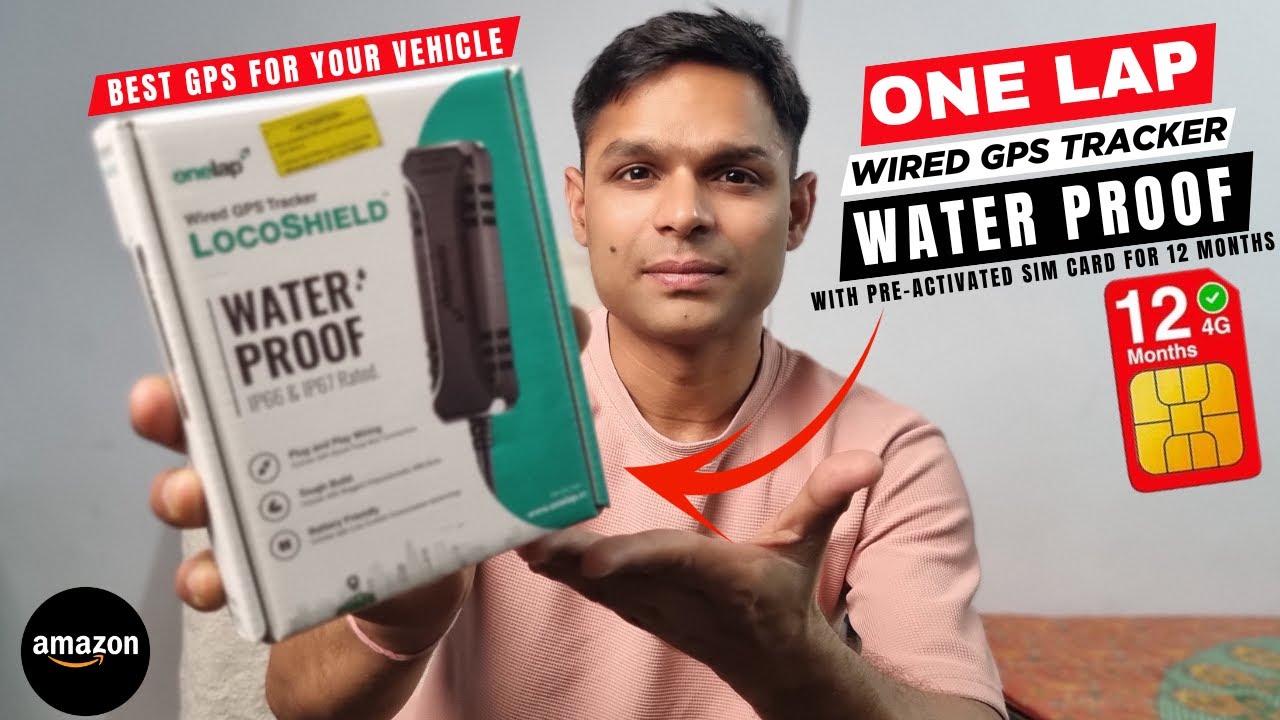 Unboxing Waterproof gps tracker for Car and Bike on Amazon India 2025 - Onelap Locoshield