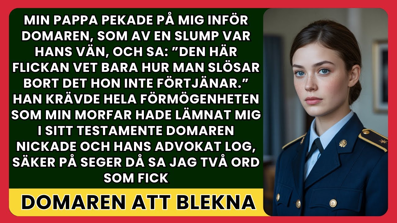 “Min pappa krävde hela min förmögenhet i rätten — det jag sa gjorde domaren blek och pappa tyst”