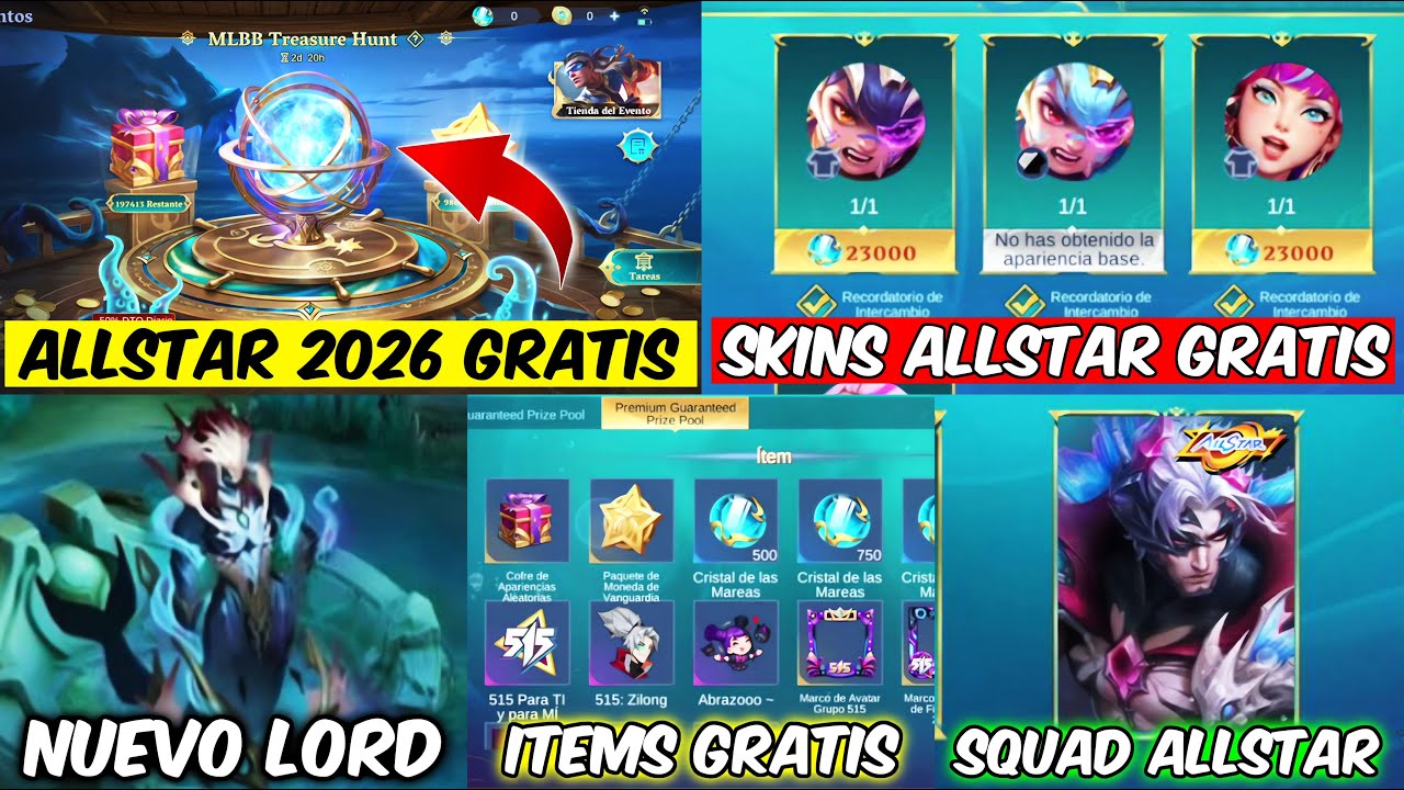 SKINS ALLSTAR GRATIS, NUEVO LORD, NUEVO MAPA, NUEVA LECHUGA | EVENTO TREASURE HUNT 2026