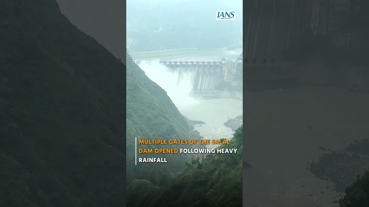 Salal Dam Gates Opened In Reasi After Heavy Rainfall | Jammu & Kashmir