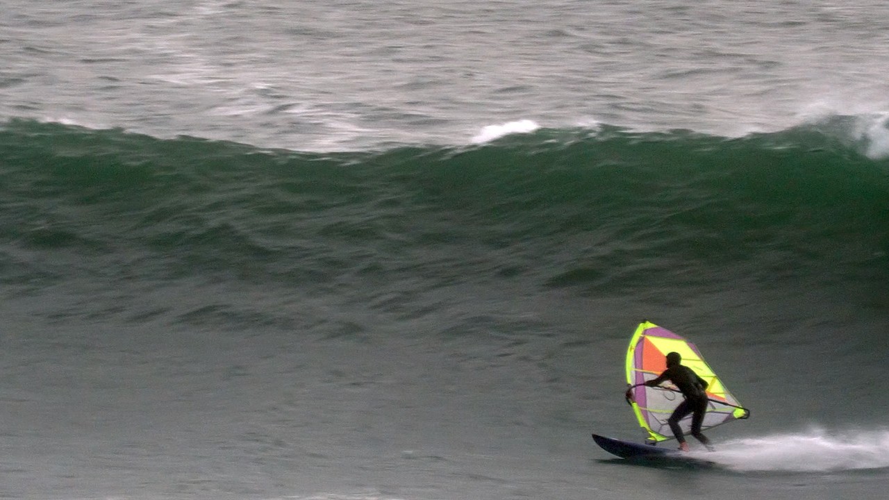 The Windsurfer and the Cormorants - Ground Swell at 9 feet and 19s Period