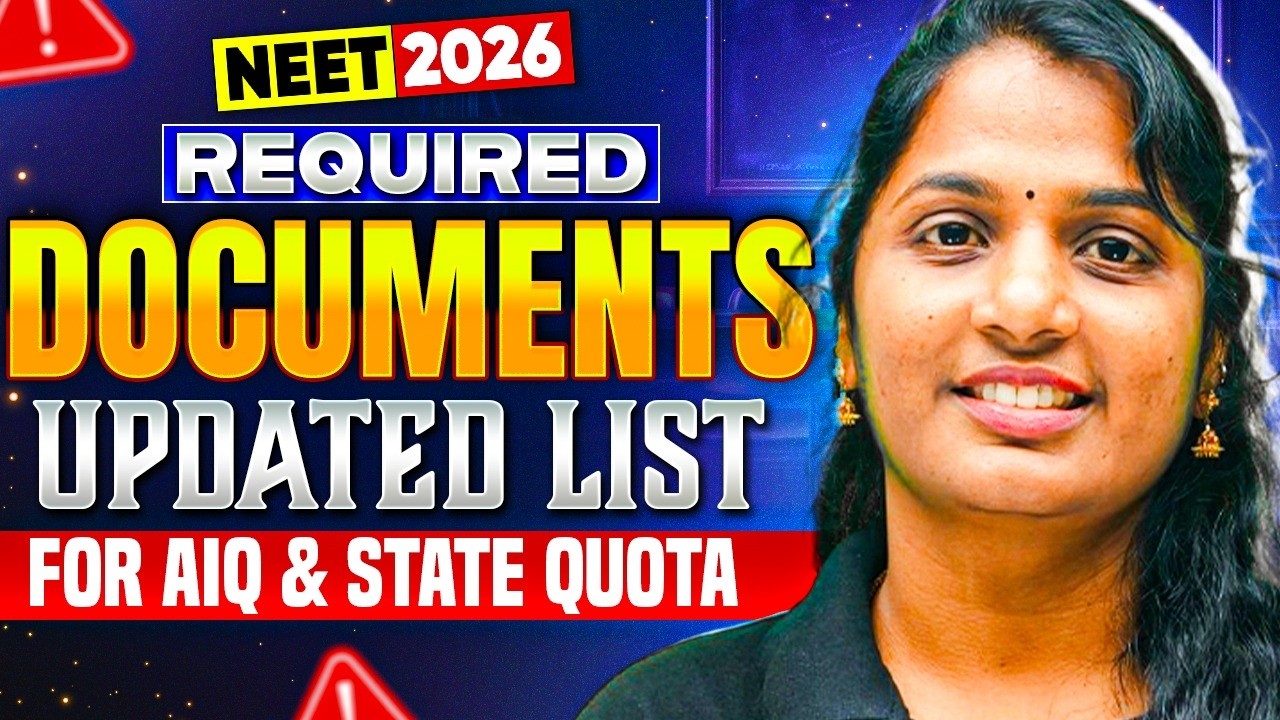 Required Documents for NEET 2026 Counselling 🚨 | MCC Updated Documents List 2026 | PW NEET Telugu