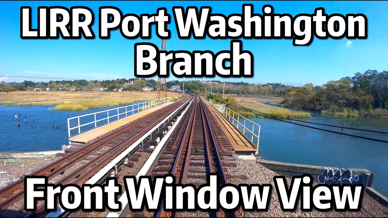 ⁴ᴷ⁶⁰ Long Island Railroad Front Window View - The Eastbound Port Washington Branch