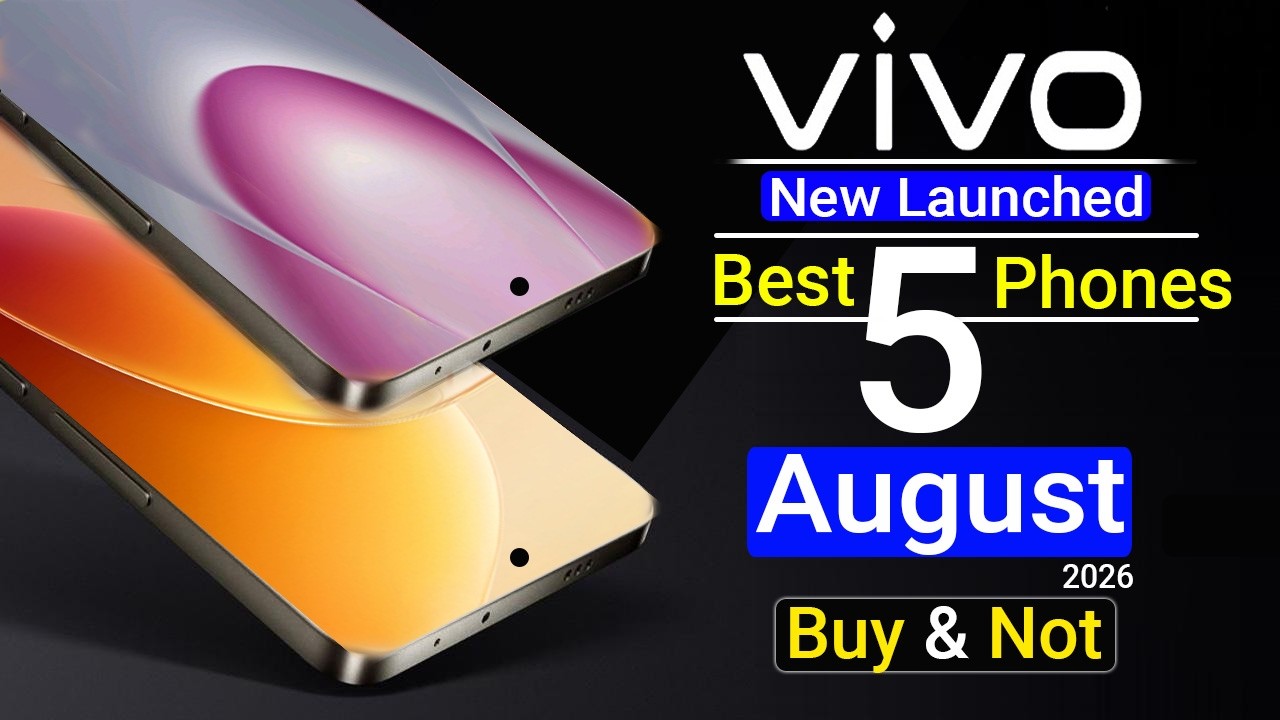 Vivo Top 5 New Launched Phones Best Camera + Best Gaming + Big Battery Phones 2026
