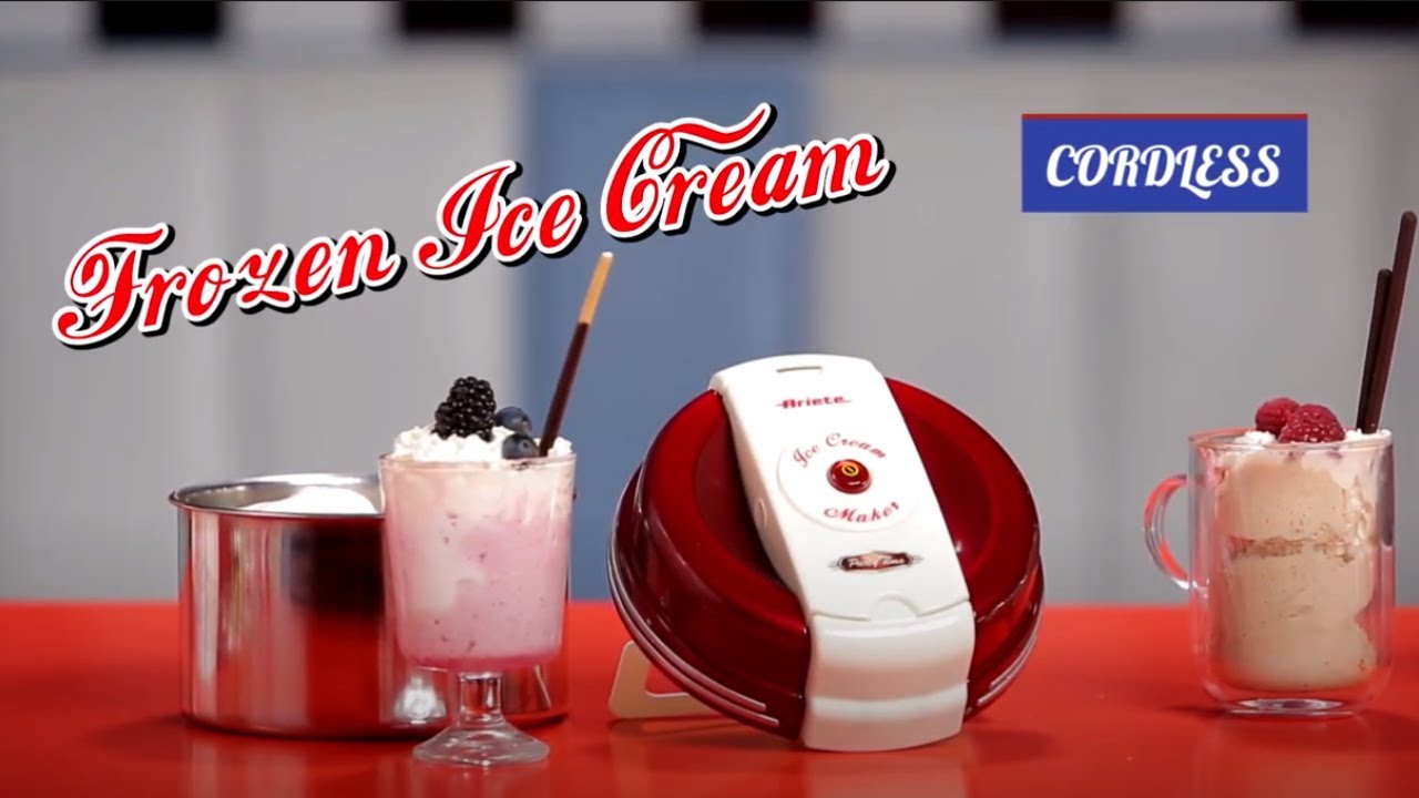 Cordless Frozen Ice Cream Maker - Party Time - Ariete 630