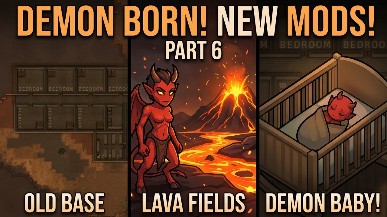 A new Demon is Born again and new mods :Demons Surviving in the Lava Fields  Rimworld Part 6
