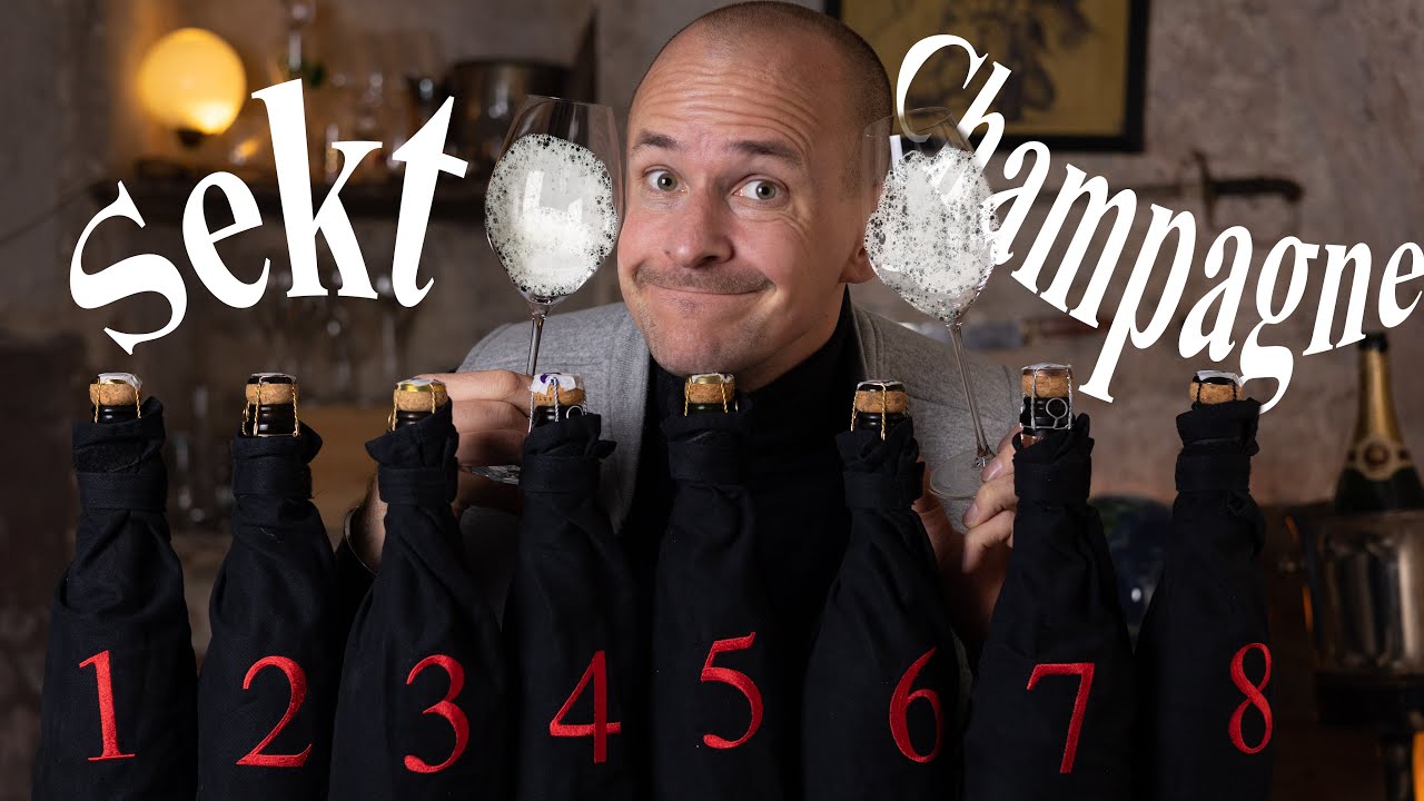 SEKT против CHAMPAGNE: слепая дегустация пузырьков!