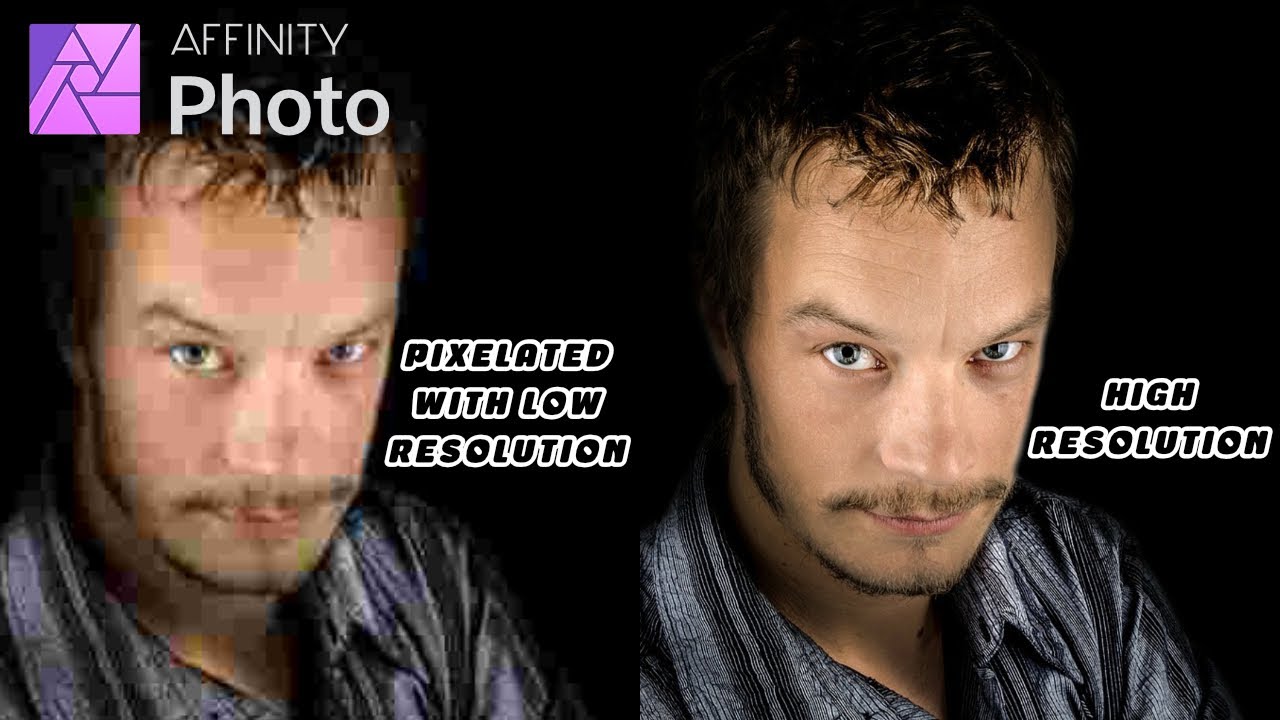 Affinity Photo Tutorial: How to Increase Resolution and Quality of An Image/Photo