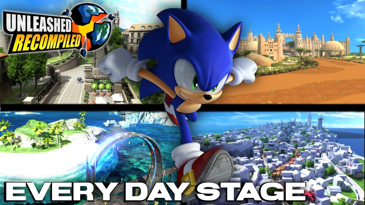 Sonic Unleashed Recompiled | Every Day Stage + DLC (S-Rank)