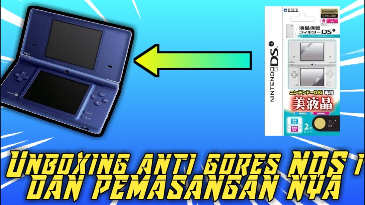 Unboxing dan pasang anti gores untuk Nintendo dsi | 2020