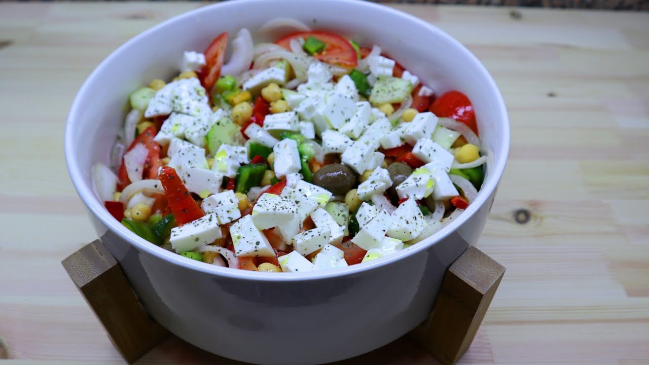 Salada grega tradicional