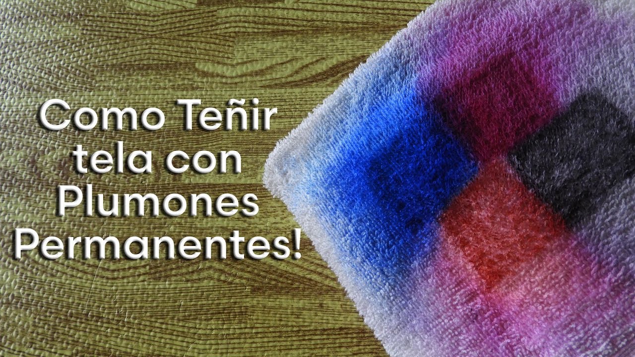 Como teñir tela con plumones permanentes