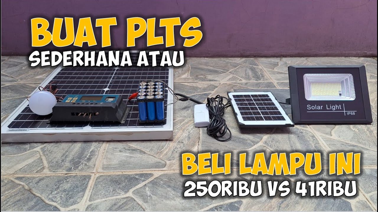 Perbandingan PLTS Sederhana VS Lampu PJU Tenaga Surya