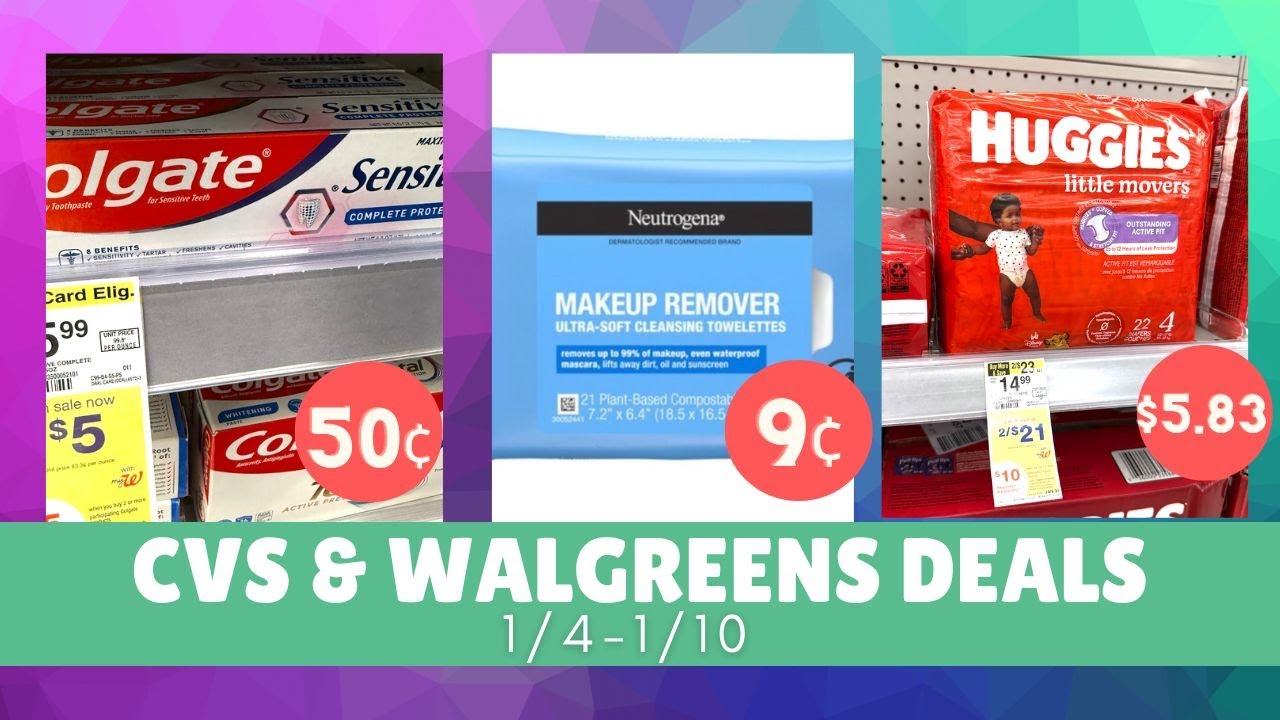 Top CVS & Walgreens Deals 1/4-1/10