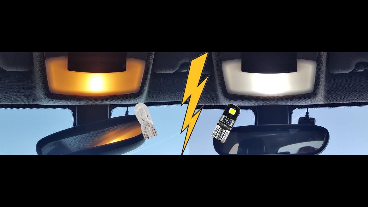 Changement ampoule ambiance BMW  Série 1 F20/F21 par une ampoule Led blanche.