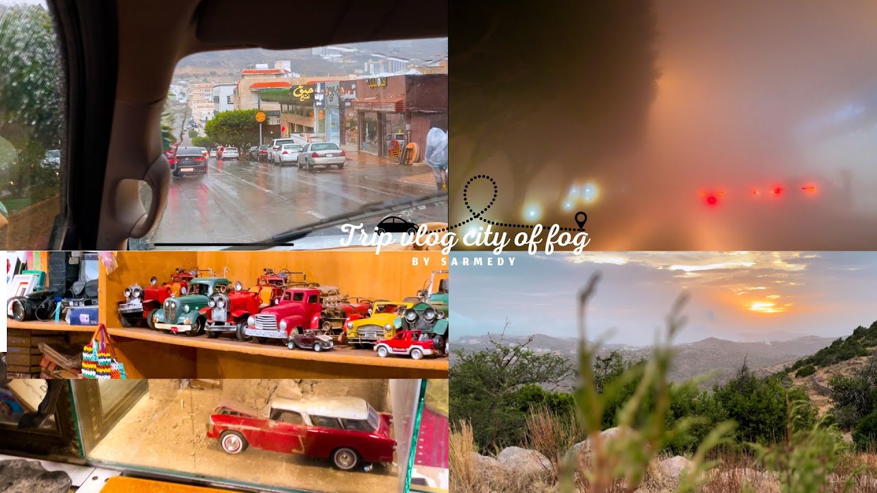 Driving in the Fog for First Time ☔️ Family Picnic ⛺️& Antique Shop Vlog ✨ القيادة اول مره في الضباب