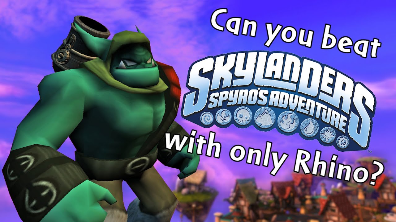 Can You Beat Skylanders Spyro's Adventure With Only Rhino?