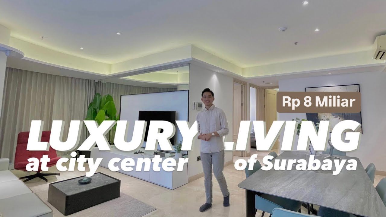 𝗞𝗘𝗠𝗘𝗪𝗔𝗛𝗔𝗡 di tengah kota Surabaya! One Icon Residence 3 bedroom with 𝙋𝙍𝙄𝙑𝘼𝙏𝙀 𝙇𝙄𝙁𝙏 & 𝙁𝙐𝙇𝙇𝙔 𝙁𝙐𝙍𝙉𝙄𝙎𝙃𝙀𝘿