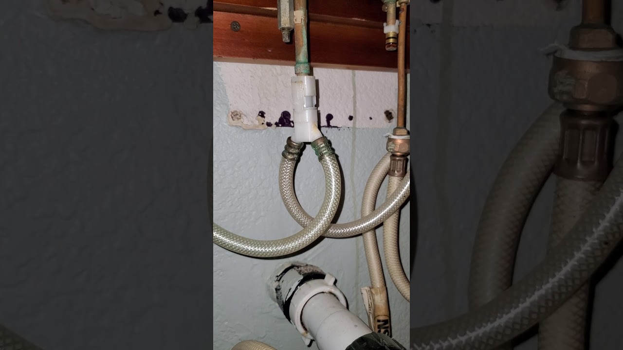 Disengage quick connect water lines