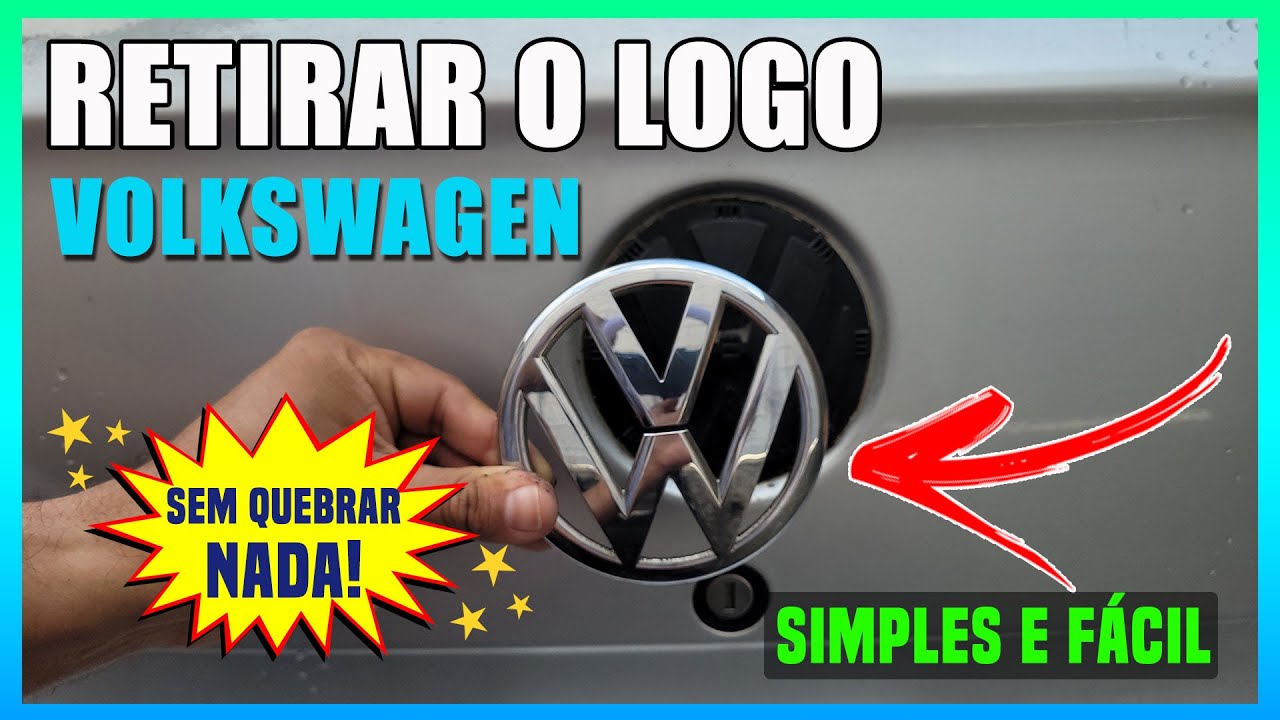 GOL G5 - COMO RETIRAR A LOGO DA VOLKSWAGEN | FRENTE E TRÁS