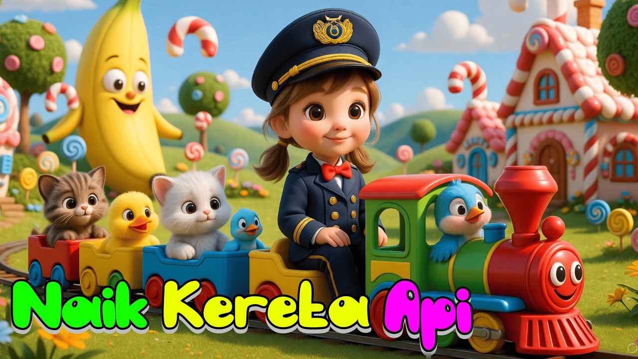 Lagu Anak Ceria & Edukatif Anak - Naik Kereta Api- Lagu Dan Animasi Anak Terbaik & Populer 2026