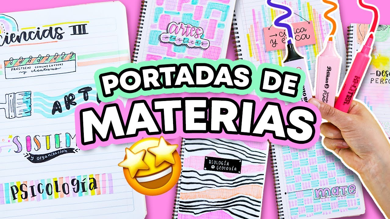 5 PORTADAS + 5 TÍTULOS BONITOS 💖 Sólo con MARCATEXTOS/RESALTADORES!! Barbs Arenas Art!