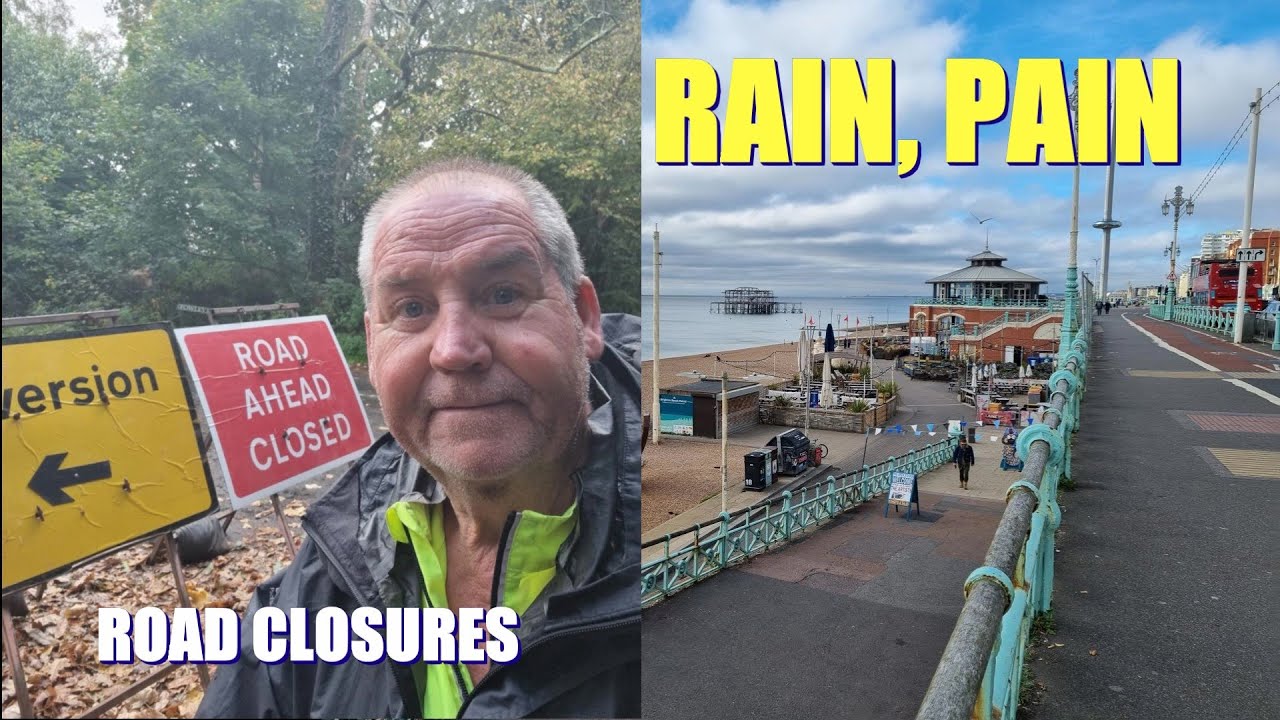 Travelsonabike2: UK Bicycle Touring: Rain, Hip Pain & Navigating Brighton