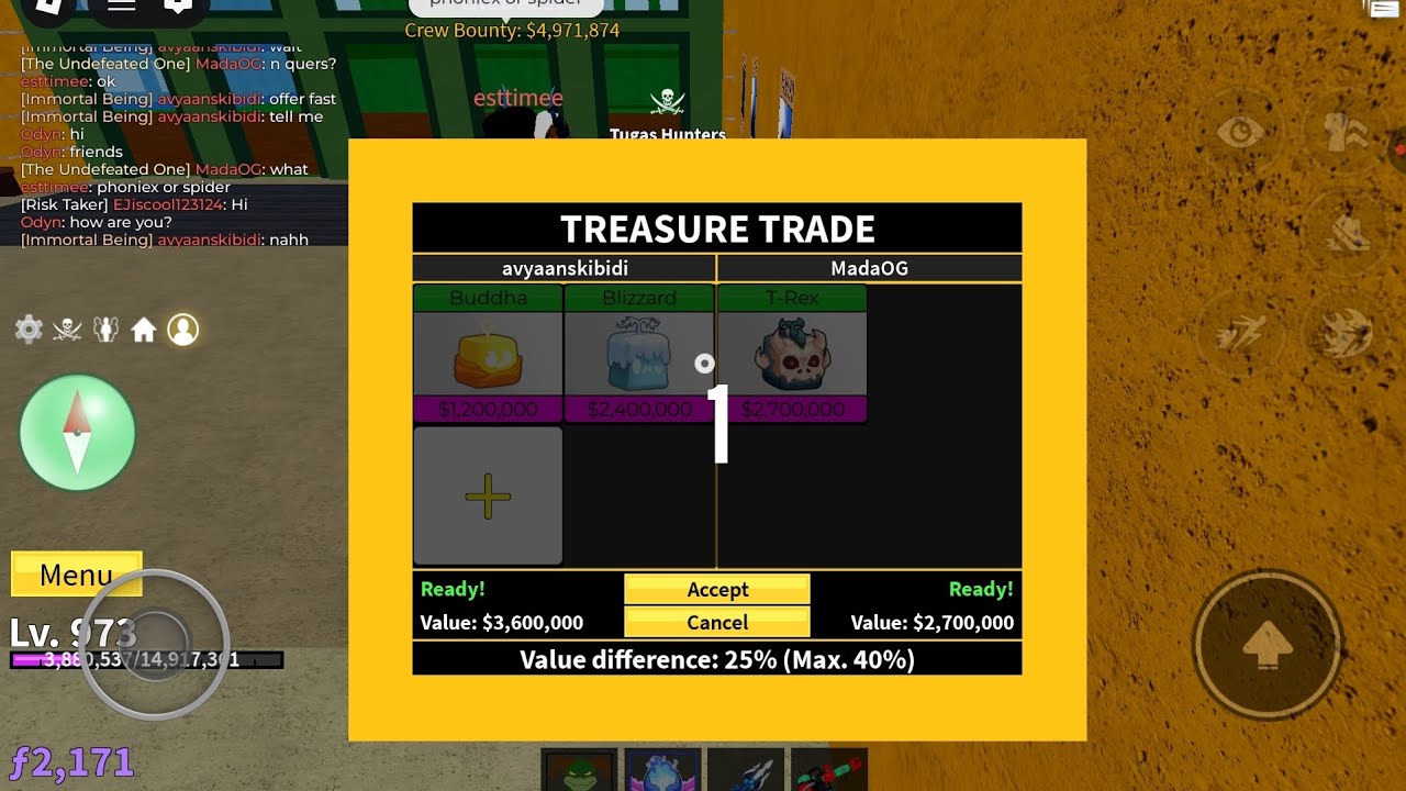 Trading budda and blizzard to trex
