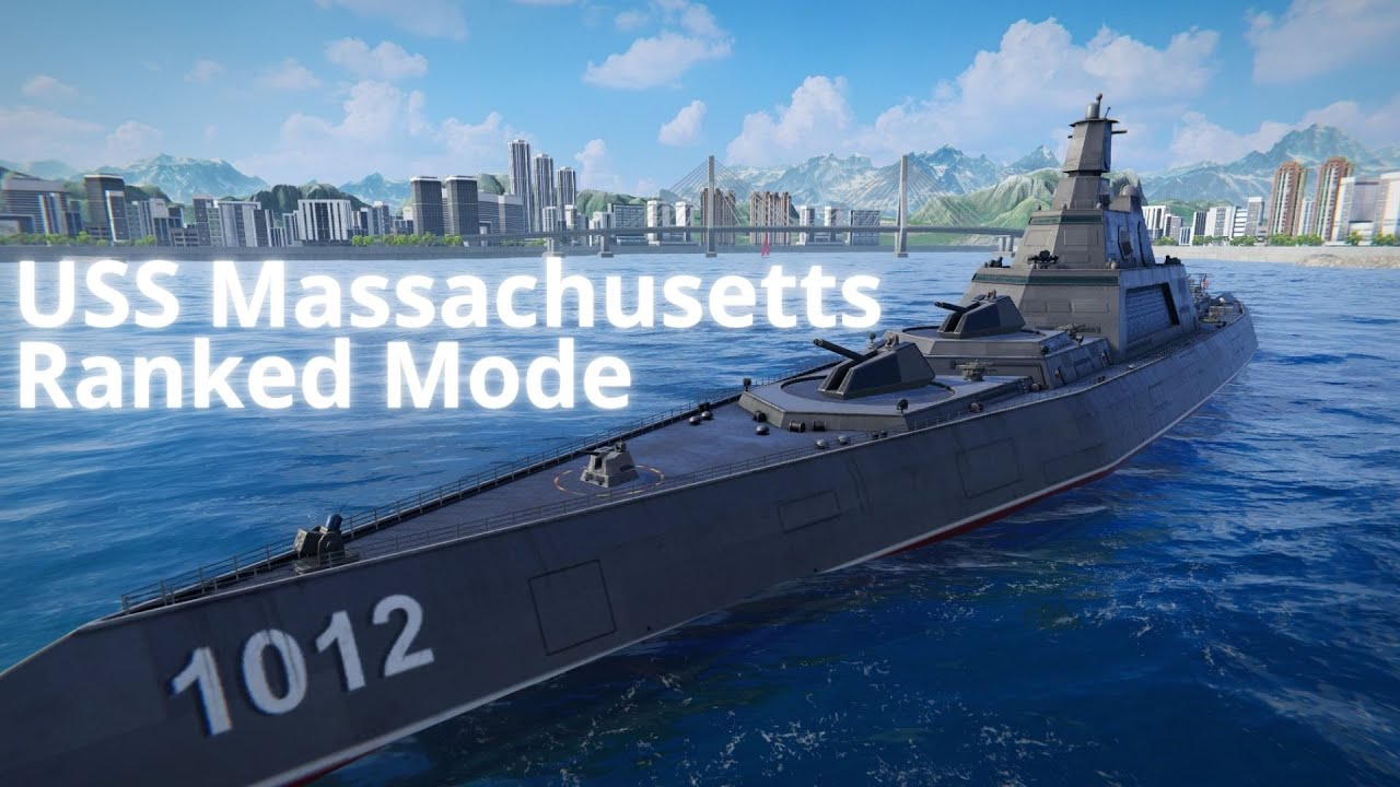 USS Massachusetts - Uderated Ship in Rank? - Full Ranked Gameplay - Modern Warships
