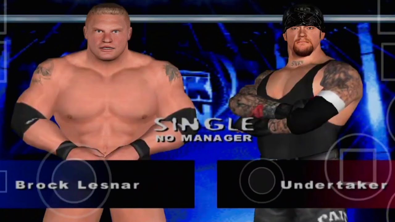 WWE SmackDownpain ALL STAR MOD Brock Lesnar vs undertaker aethersx2 mobile 