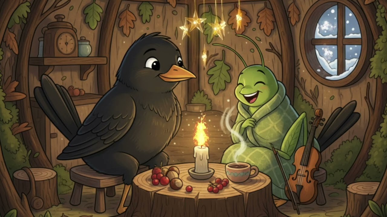 Le Merle Bricoleur et la Sauterelle Chanteuse 🐦‍⬛🦗 | 🌙 Histoire du Soir