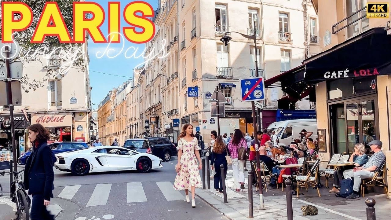 Paris, France 🇫🇷 -  Central PARIS 4K ☀️ Sunny Days Paris Walk - 05 April  2025