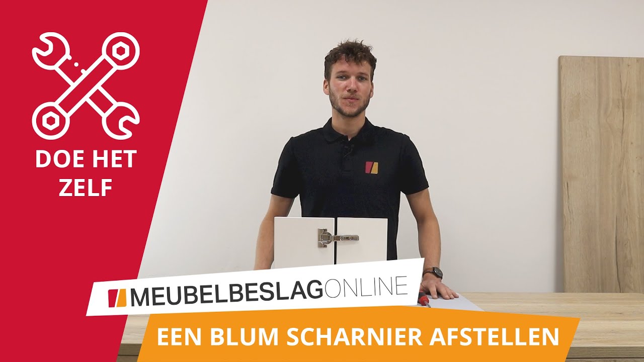 HOE STEL JE EEN BLUM SCHARNIER AF