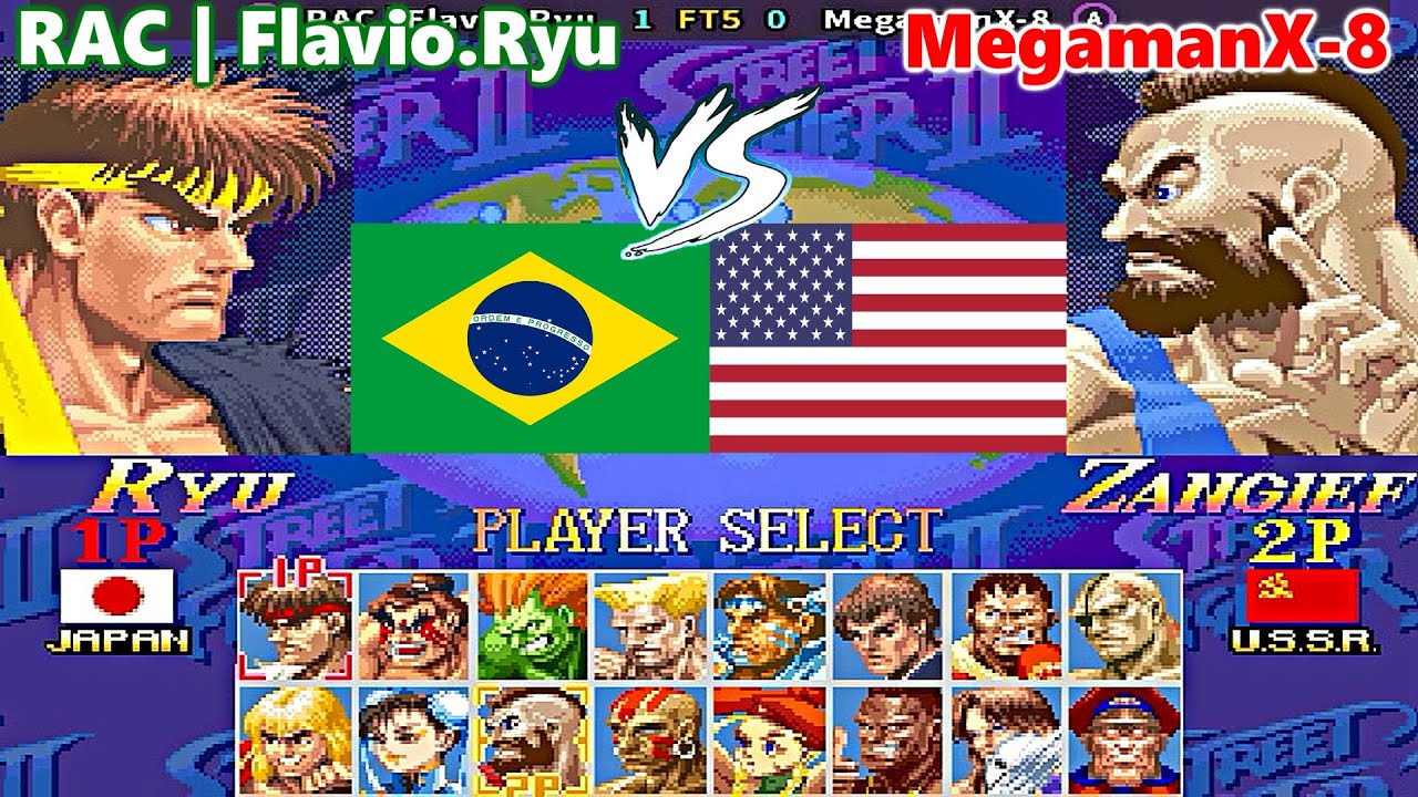 Super Street Fighter II X: Grand Master Challenge - RAC | Flavio.Ryu vs MegamanX-8 FT5