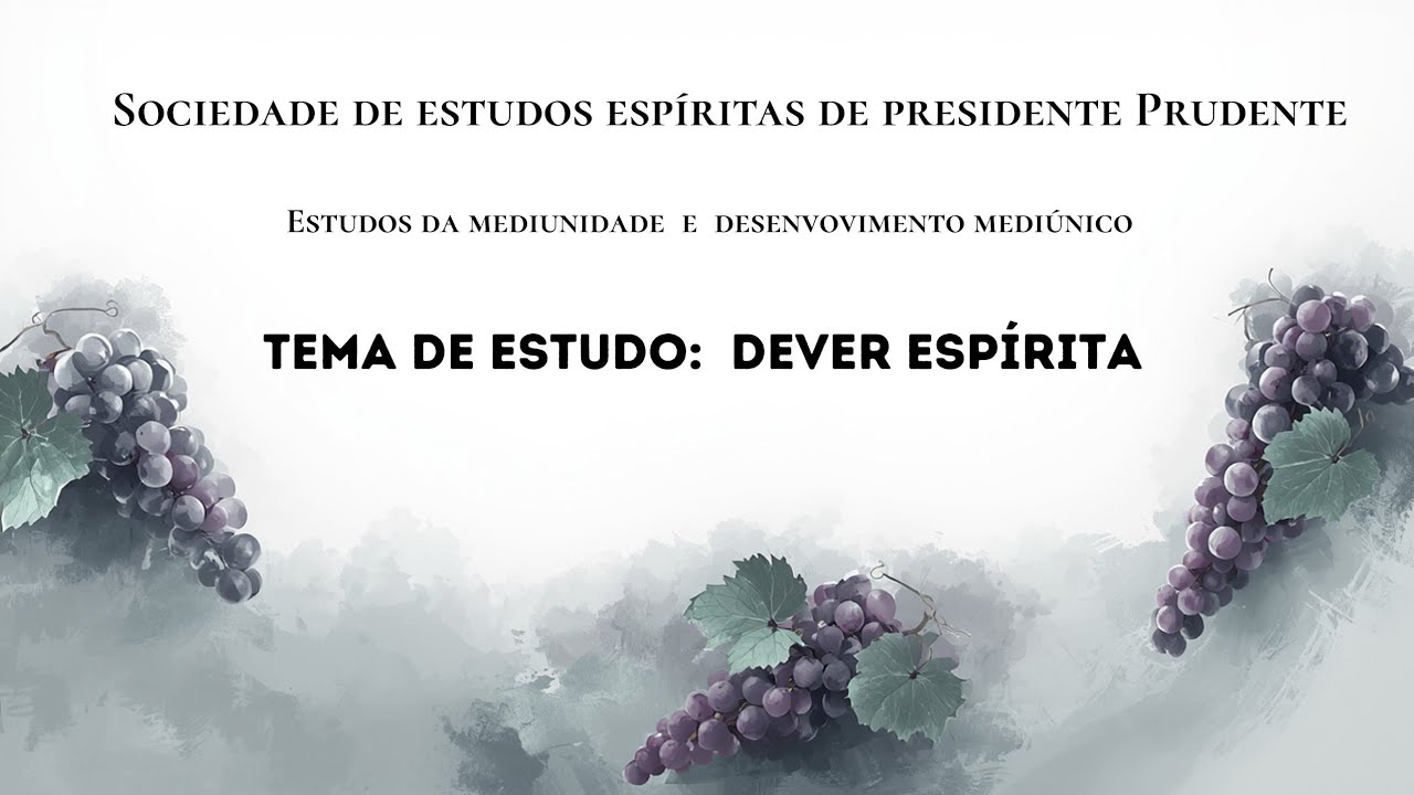 Sociedade de Estudos Espíritas de Pres. Prudente está ao vivo!
