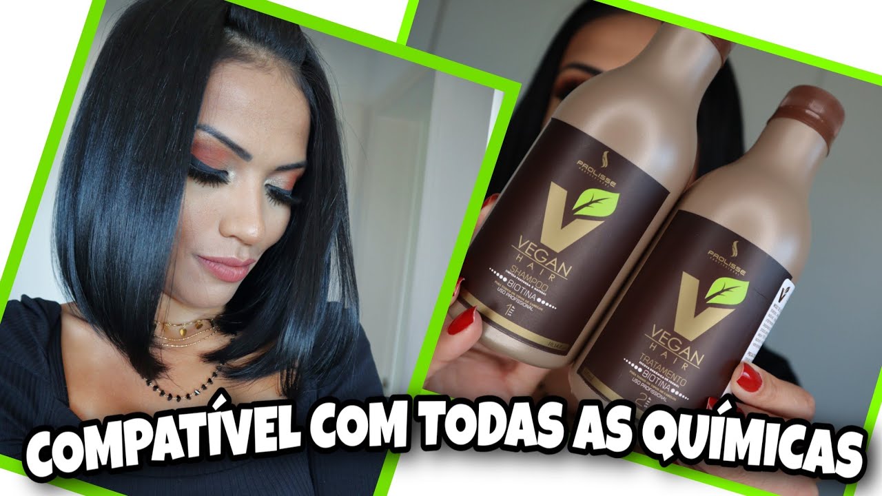 CABELO LISO EFEITO NATURAL PROGRESSIVA ORGÂNICA VEGAN HAIR COMPATÍVEL COM HENÊ