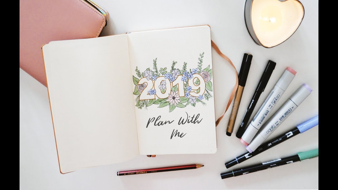 Plan With Me: 2019 NEW Bullet Journal and January Setup