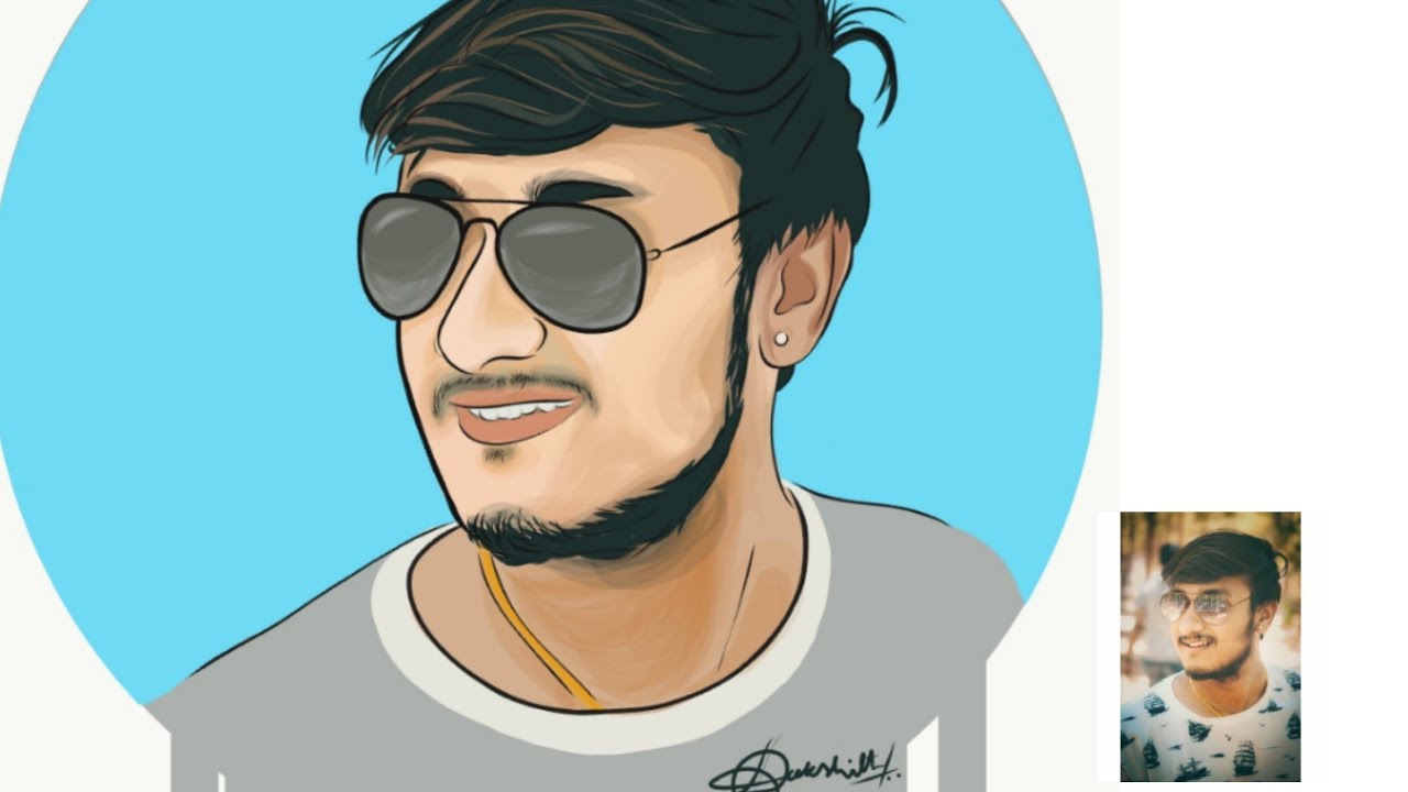 Vector portrait - New Portrait Cartoon photo Editing | #VectorArt Editing 2020 - #Adobe illustrator
