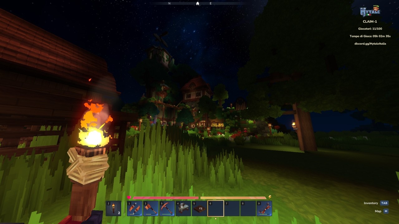 Tour Build Hytale nel server Claims