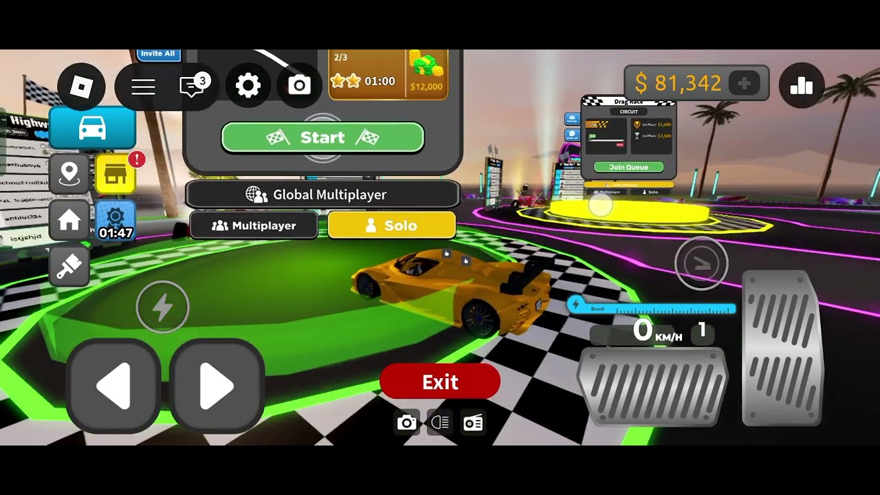 Driving Empire raceingl with Lamborghini and jesko