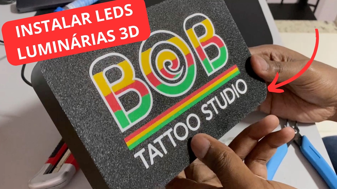 COMO FAZER A INSTALAÇÃO DE LEDS NAS LUMINÁRIAS 3D - MEU NEGÓCIO COM IMPRESSÃO 3D #3