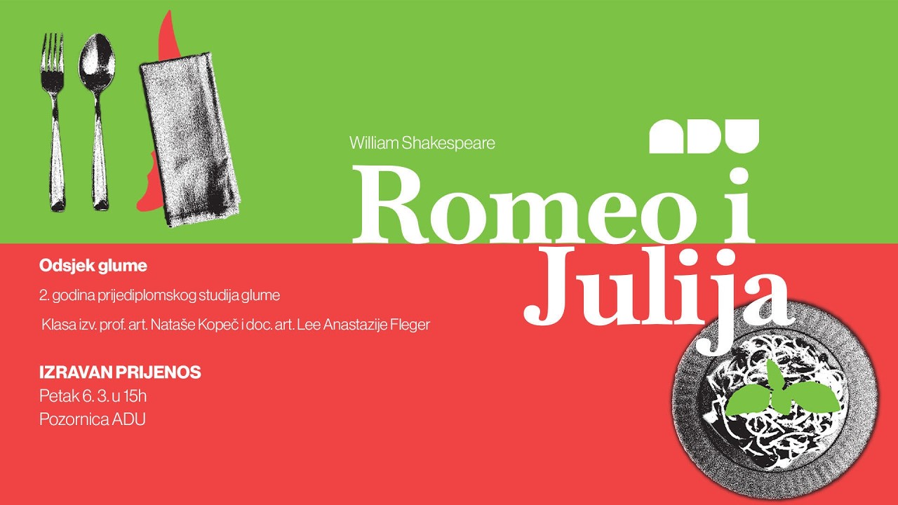 IZRAVNI PRIJENOS: Romeo i Julija - William Shakespeare
