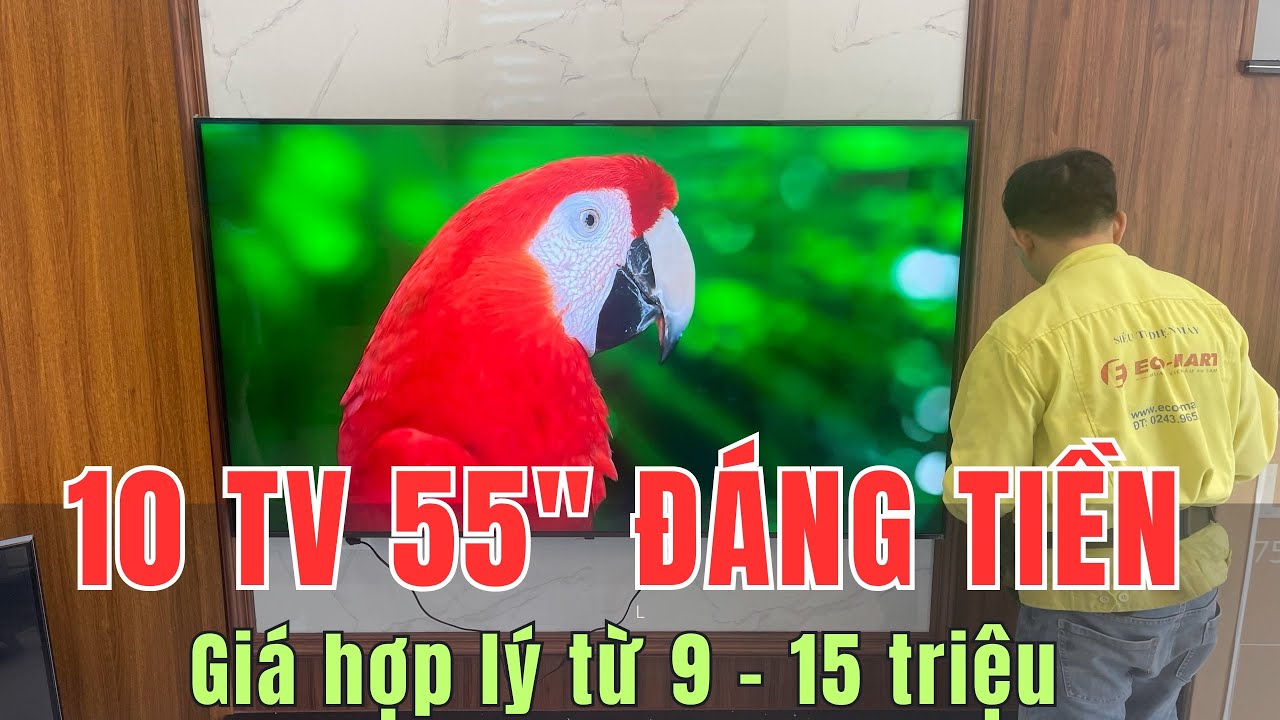 Top 10 Tivi 55 inch ĐÁNG TIỀN của Samsung - Sony - LG - TCL | Chân Ngắn TV